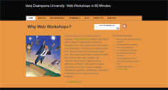 Desktop Screenshot of ideachampionsuniversity.com