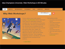Tablet Screenshot of ideachampionsuniversity.com